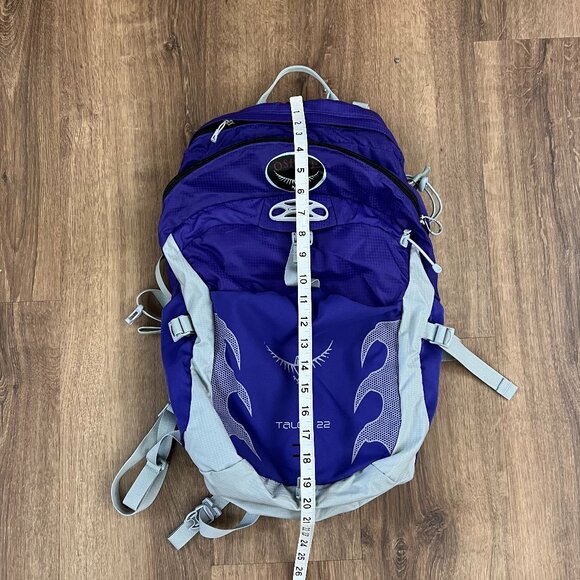 EUC Osprey Talon 22 Pack Hiking Backpack Indigo Blue/Purple - Picture 8 of 11
